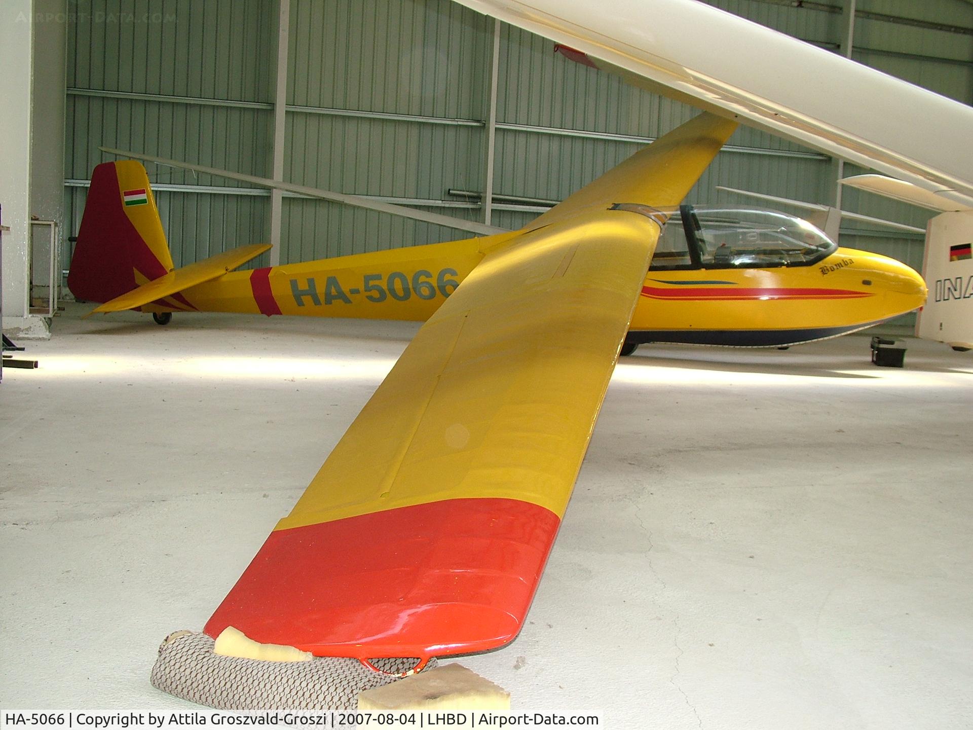 HA-5066, 1963 Schleicher Ka-7 Rhonadler C/N 7069, Börgönd Airport, Hungary