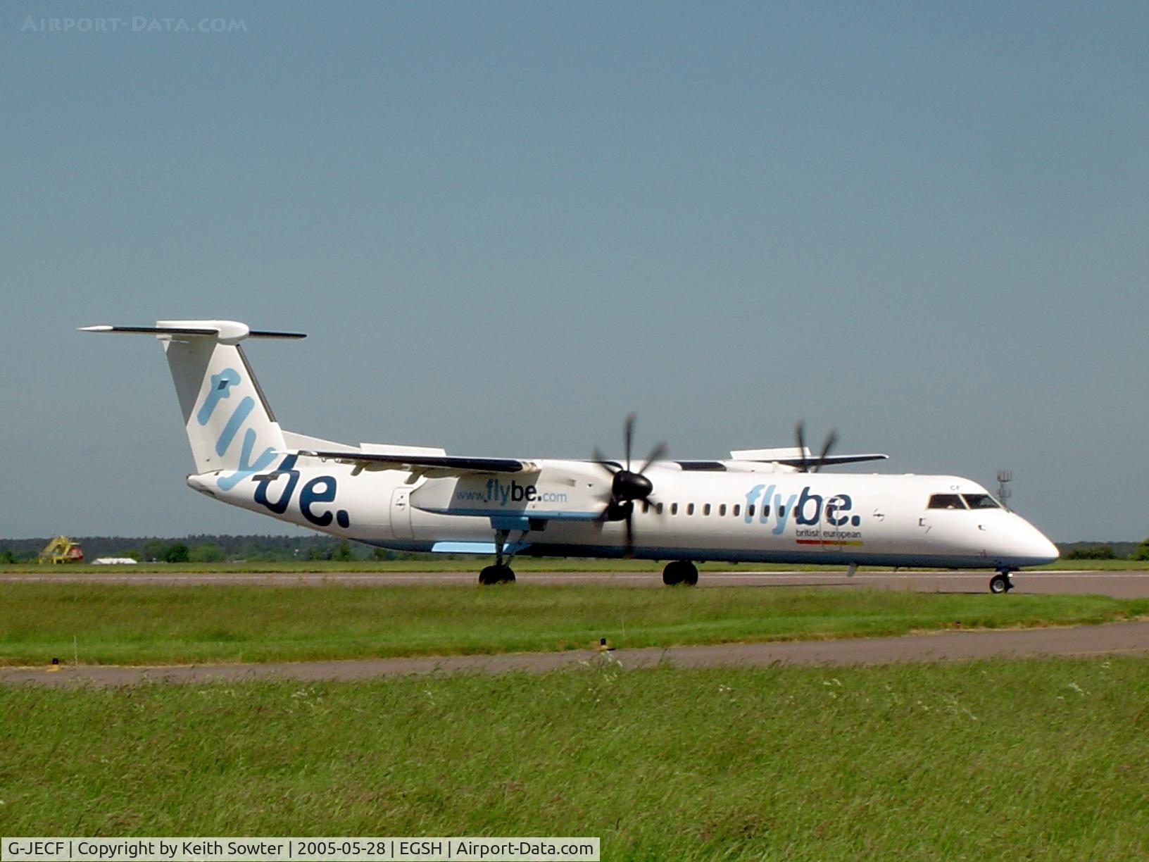 G-JECF, 2004 De Havilland Canada DHC-8-402Q Dash 8 C/N 4095, Scheduled service