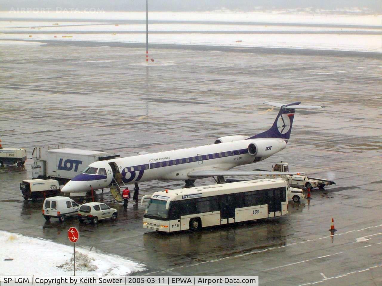 SP-LGM, 2001 Embraer EMB-145MP (ERJ-145MP) C/N 145408, On stand