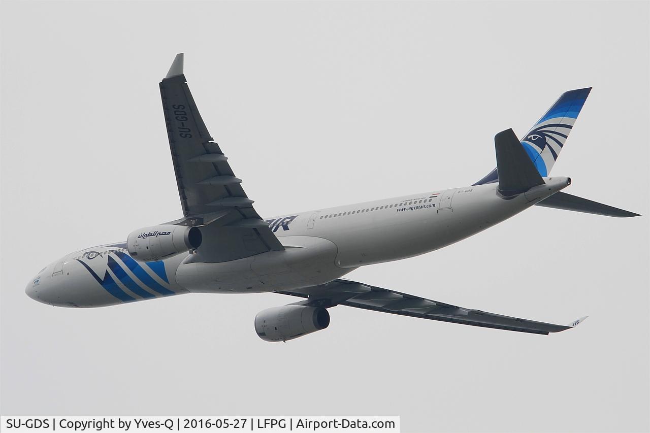 SU-GDS, 2010 Airbus A330-343X C/N 1143, Airbus A330-343X, Take off rwy 27L, Roissy Charles De Gaulle airport (LFPG-CDG)