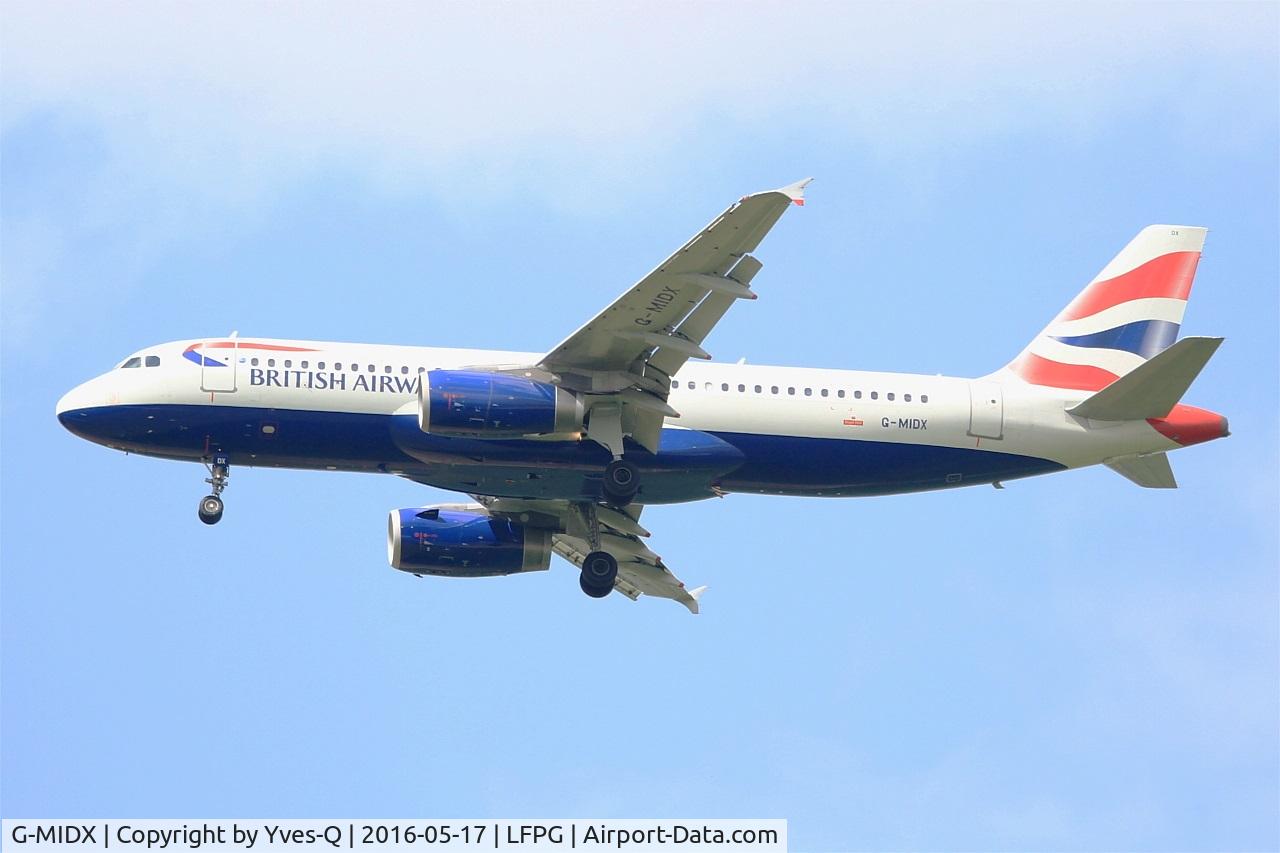 G-MIDX, 2000 Airbus A320-232 C/N 1177, Airbus A320-232, Short approach rwy 27R, Roissy Charles De Gaulle Airport (LFPG-CDG)