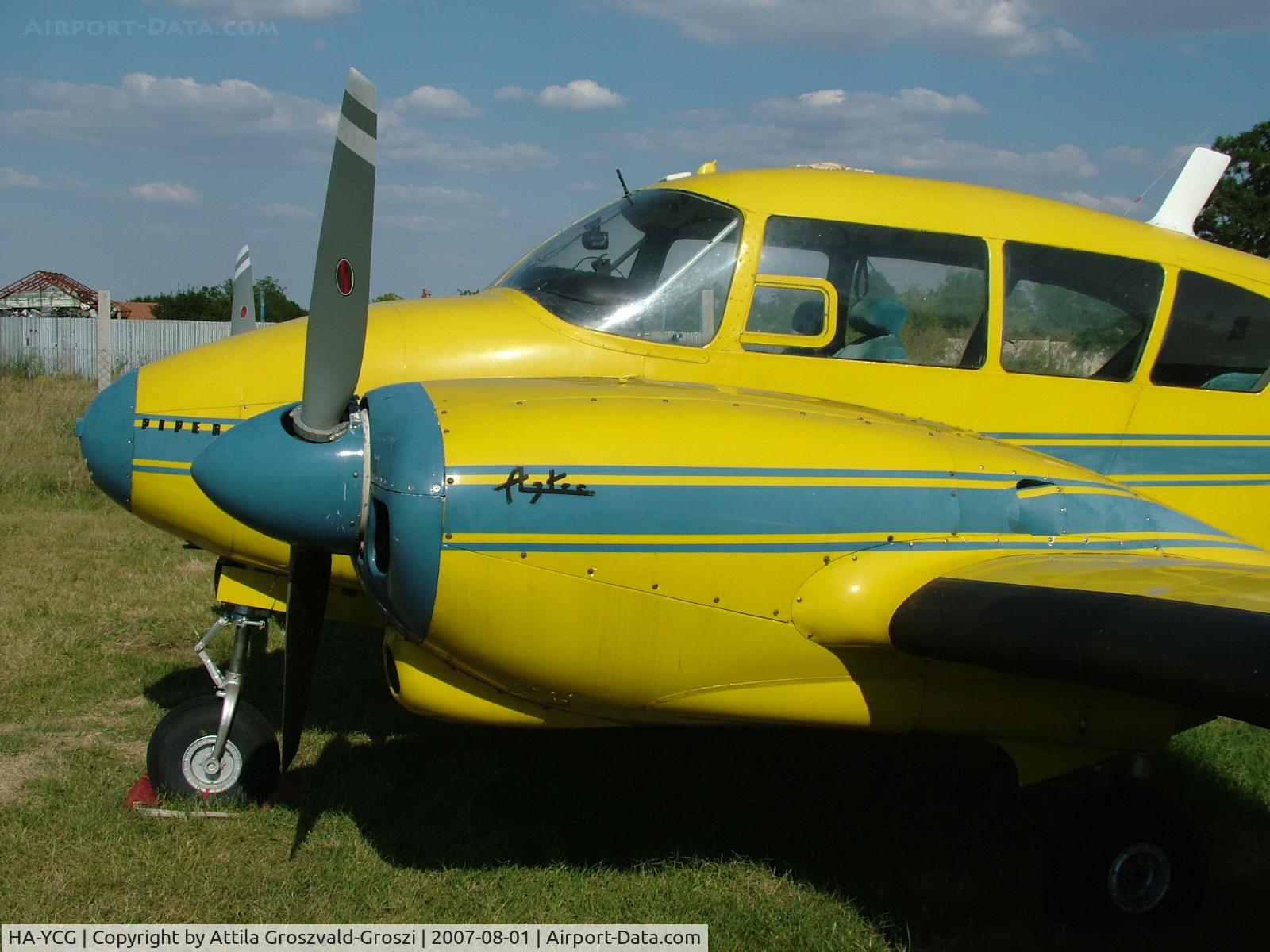 HA-YCG, 1960 Piper PA-23-250 Aztec C/N 27-334, Siófok-Kiliti, Papkutapuszta Airfield, Hungary