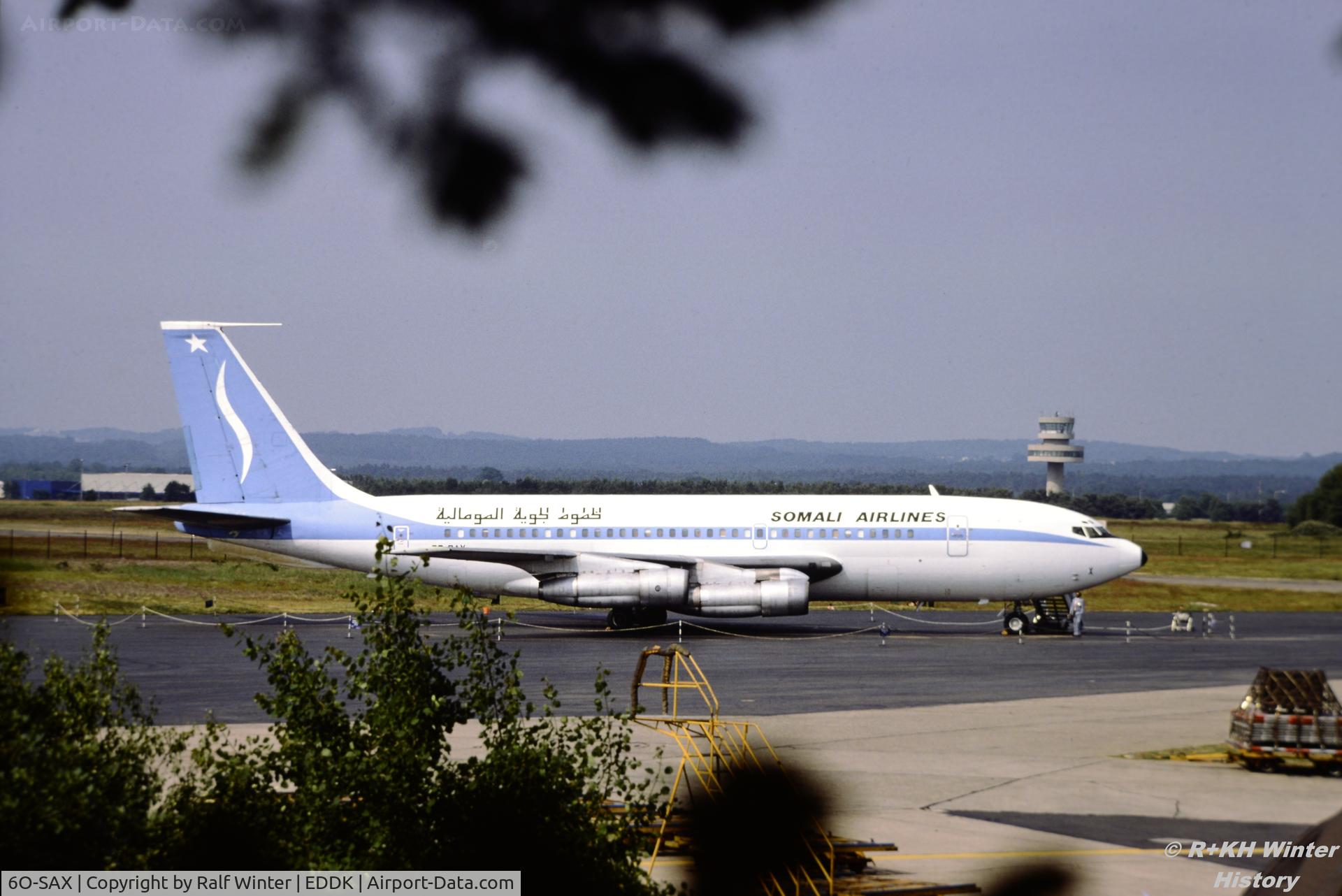 6O-SAX, Boeing 720-023B C/N 18031, Boeing 720-023B - Somalia Airways - 6OSAX - 07.1978 - CGN - From a slide