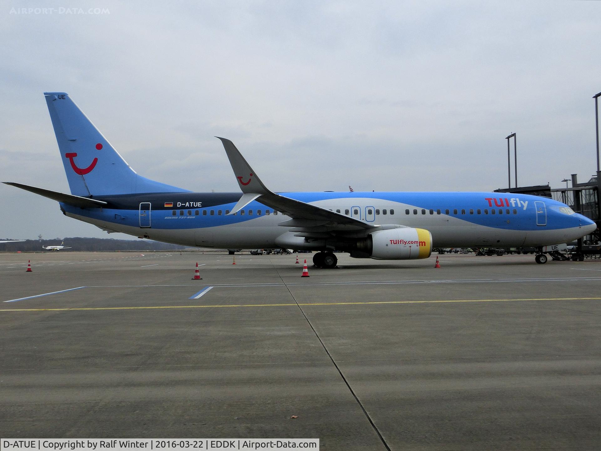 D-ATUE, 2006 Boeing 737-8K5 C/N 34686, Boeing 737-8K5(W) - TUI X3 TUIfly - D-ATUE - 22.03.2016 - CGN