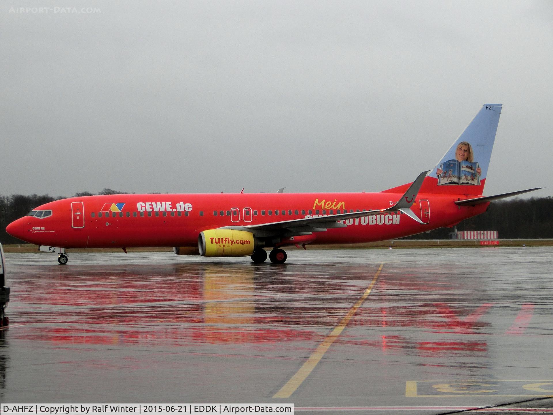 D-AHFZ, 2001 Boeing 737-8K5 C/N 30883, Boeing 737-8K5(W) - TUIfly 'CEWE Mein CEWE Fotobuch Livery'- D-AHFZ - 21.06.2015 - CGN