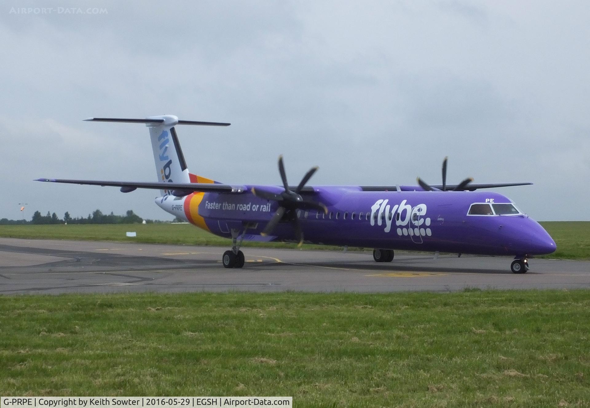 G-PRPE, 2008 De Havilland Canada DHC-8-402Q Dash 8 Dash 8 C/N 4209, Taxying in