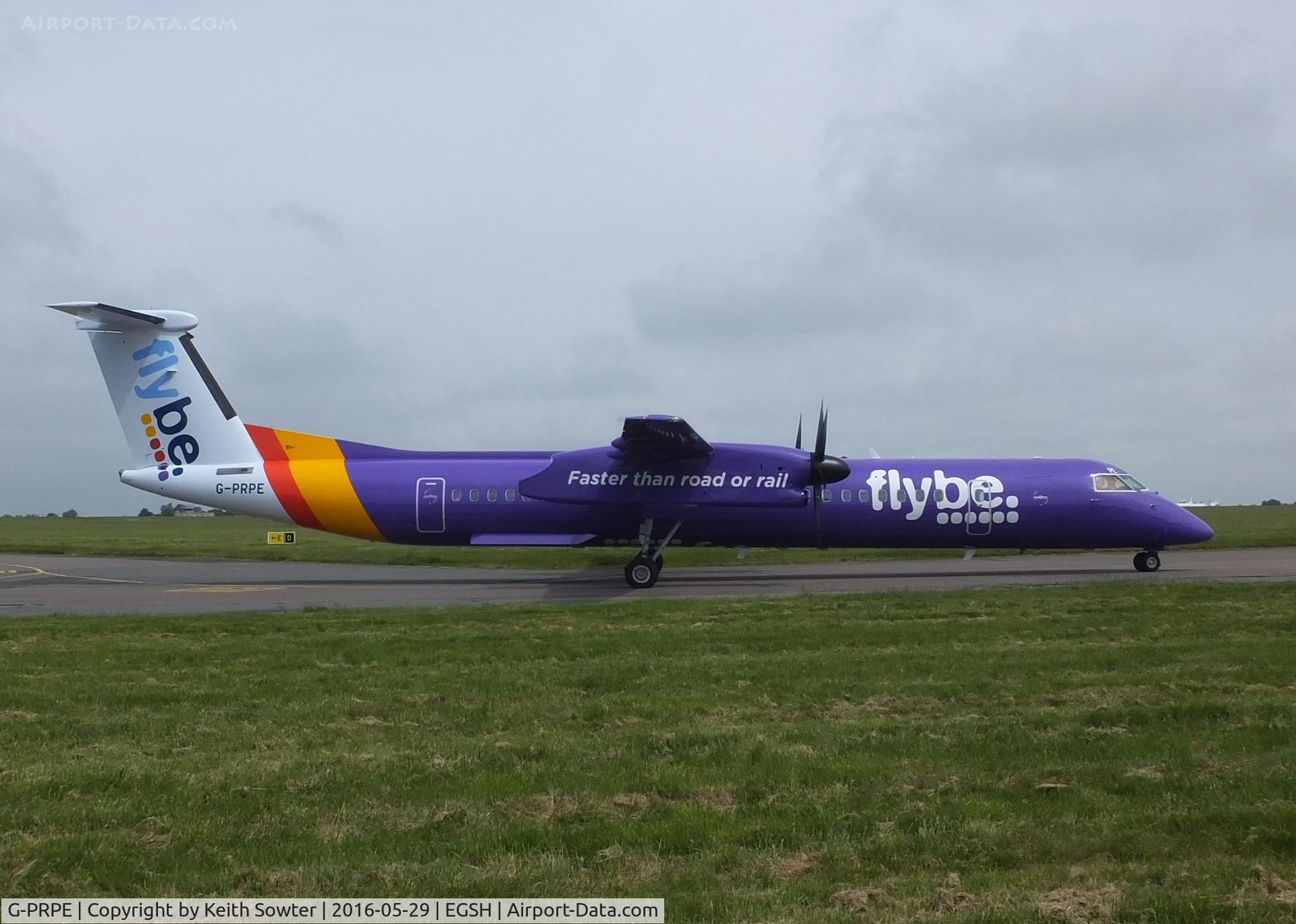 G-PRPE, 2008 De Havilland Canada DHC-8-402Q Dash 8 Dash 8 C/N 4209, Taxying in