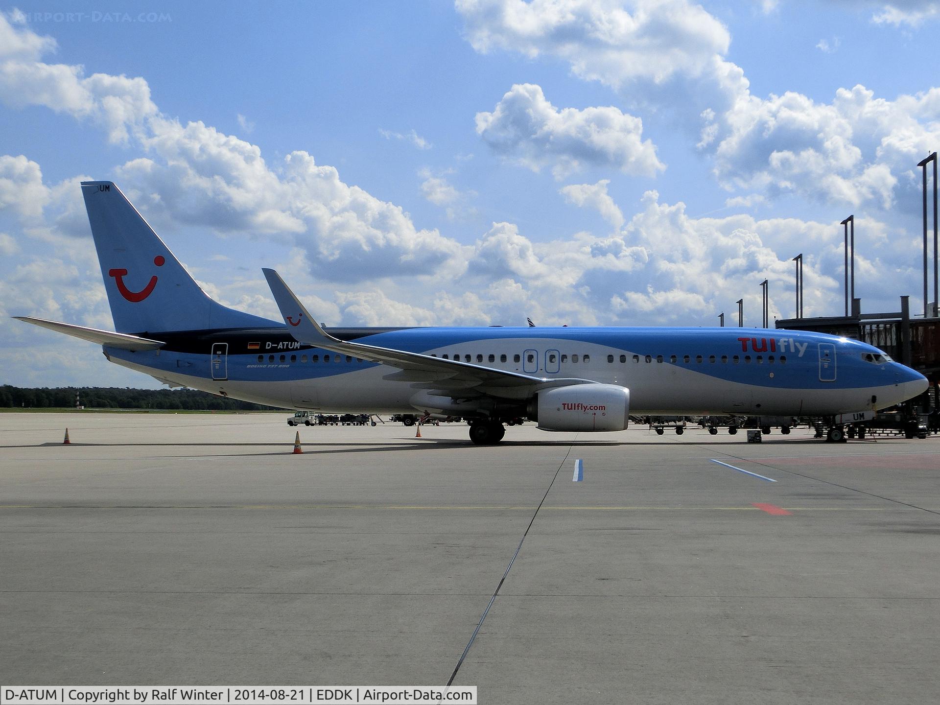 D-ATUM, 2014 Boeing 737-8K5 C/N 37240, Boeing 737-8K5W - TUIfly - D-ATUM - 21.08.2014 - CGN
