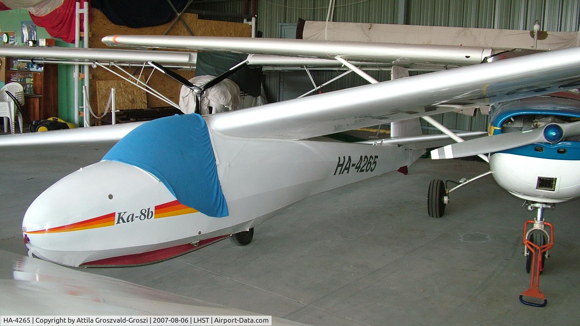 HA-4265, 1969 Schleicher Ka-8B C/N 8787, Szatymaz Airport, Hungary