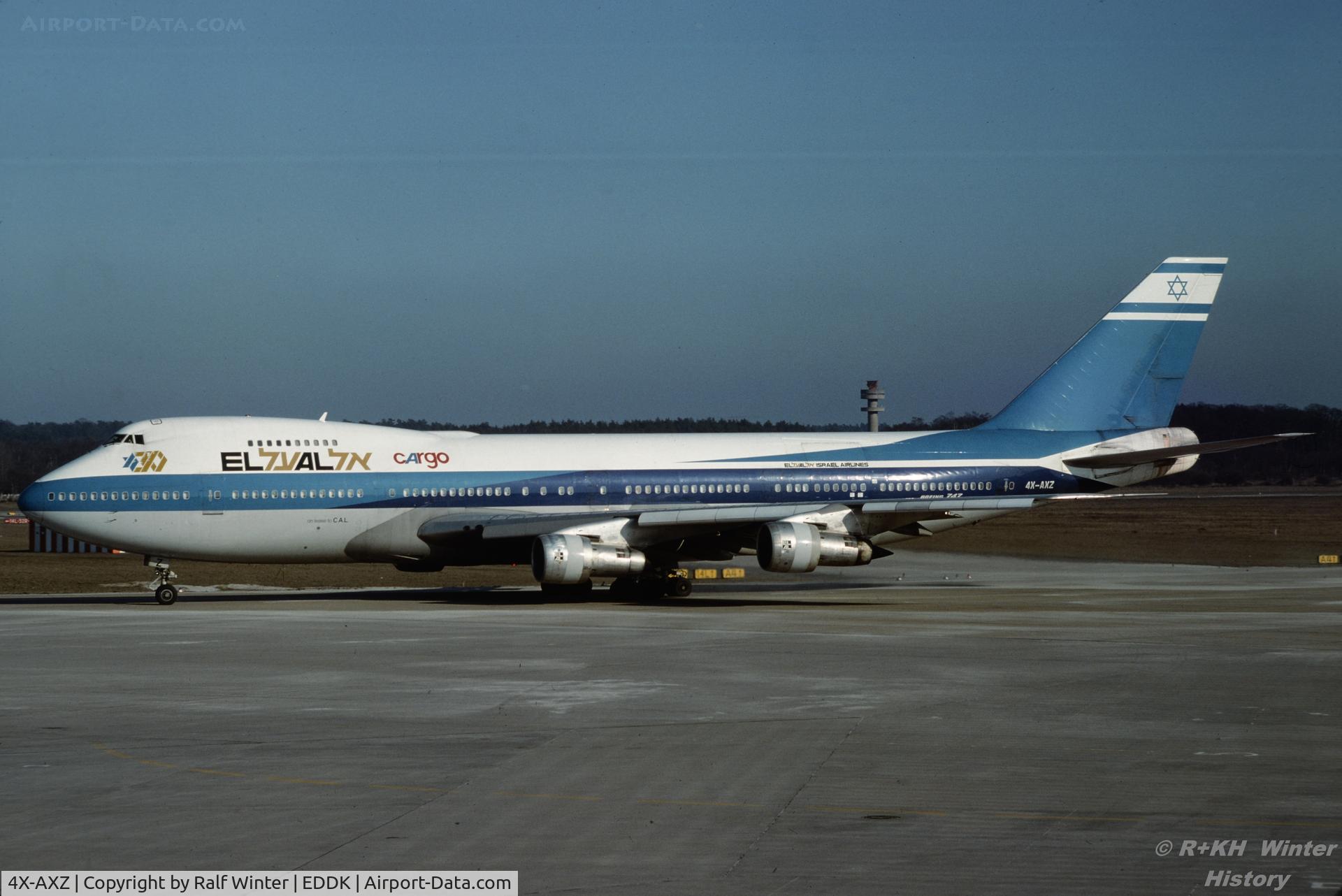 4X-AXZ, 1970 Boeing 747-124/SF C/N 19735, Boeing 747-124 SCD - EL AL Israel Airlines - 4X-AXZ - 04.1979 - CGN