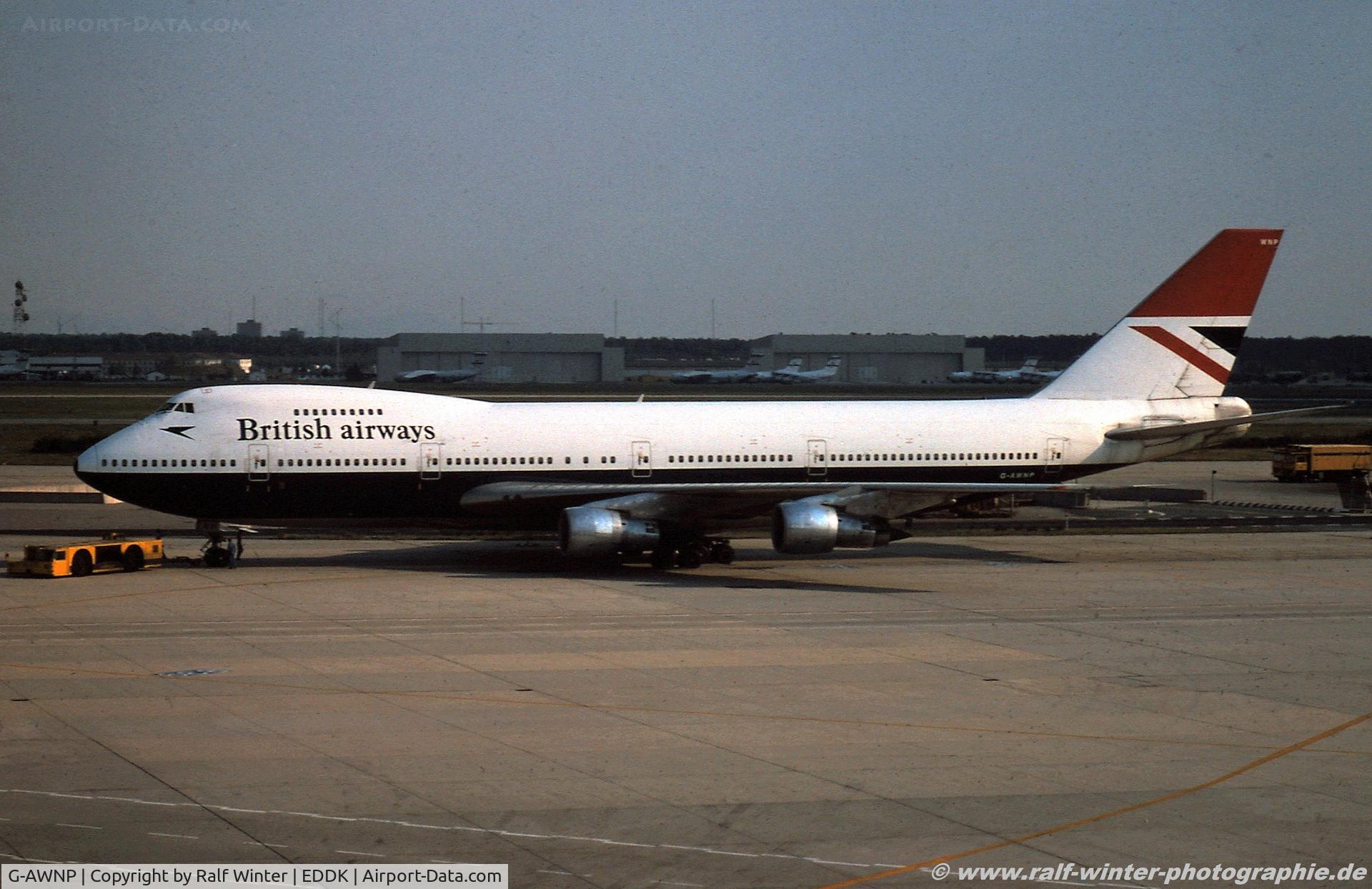 G-AWNP, 1974 Boeing 747-136 C/N 20952, Boeing 747-136 - British Airways - G-AWNP - 1977 - CGN
