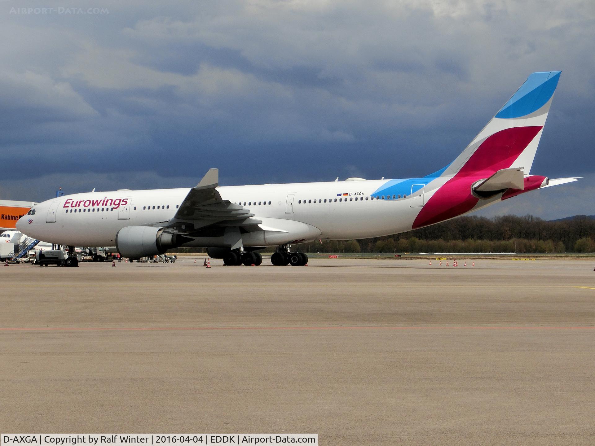D-AXGA, 2003 Airbus A330-203 C/N 530, Airbus A330-203 - EWG EW Eurowings - D-AXGA - 04.04.2016 - CGN