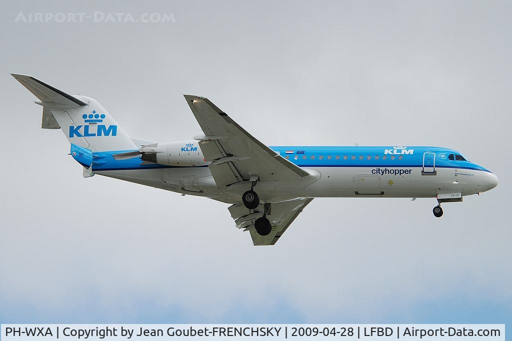 PH-WXA, 1996 Fokker 70 (F-28-0070) C/N 11570, ex KLM Cityhopper, now Blue Wings Airlines PZ-TFB