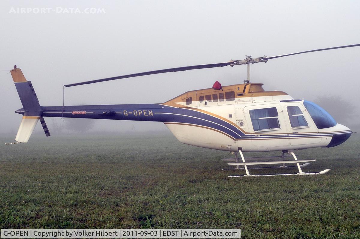 G-OPEN, 1994 Bell 206B JetRanger III C/N 4300, at Hahnweide
