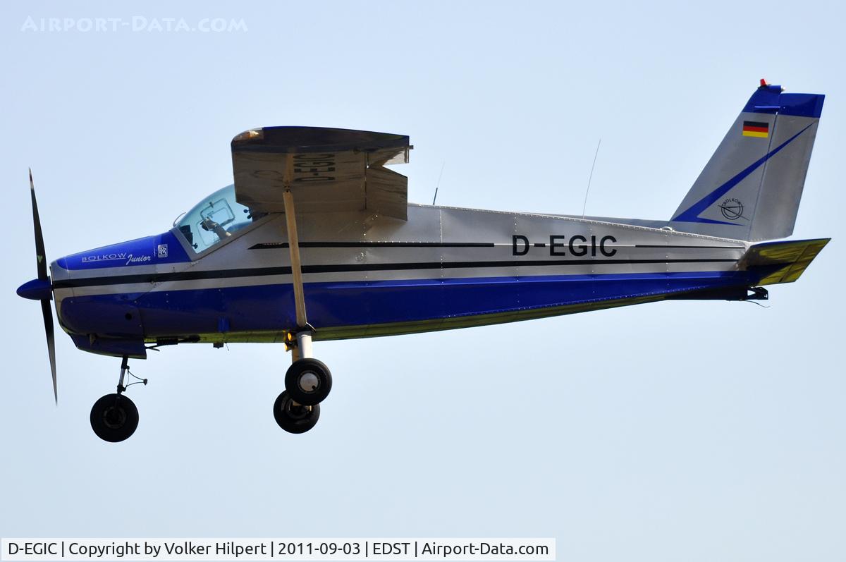 D-EGIC, 1967 Bolkow Bo-208C Junior C/N 642, at Hahnweide