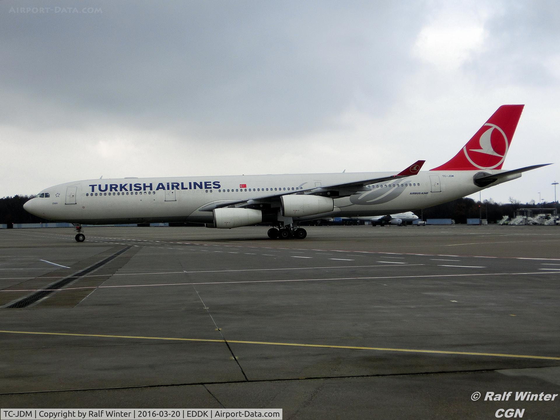 TC-JDM, 1996 Airbus A340-311 C/N 115, Airbus A340-311 - THY Turkish Airlines 'Izmir' - TC-JDM - 20.03.2016 - CGN