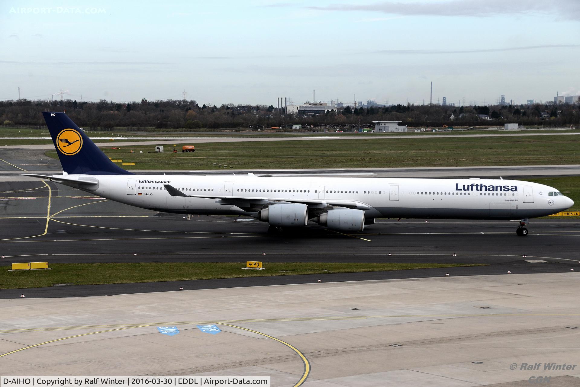 D-AIHO, 2006 Airbus A340-642 C/N 767, Airbus A340-642 - LH DLH Lufthansa - D-AIHO - 30.03.2016 - DUS