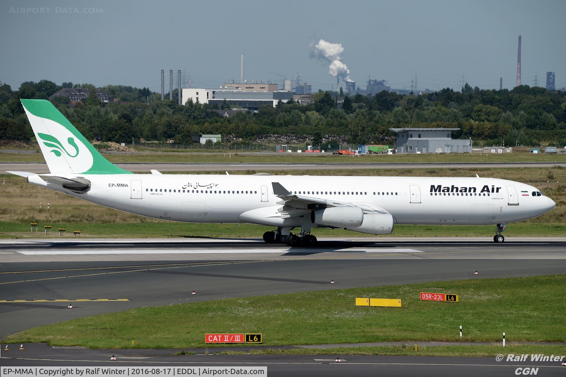 EP-MMA, 1993 Airbus A340-311 C/N 020, Airbus A340-311 - W5 IRM Mahan Airlines - EP-MMA - 17.08.2016 - DUS