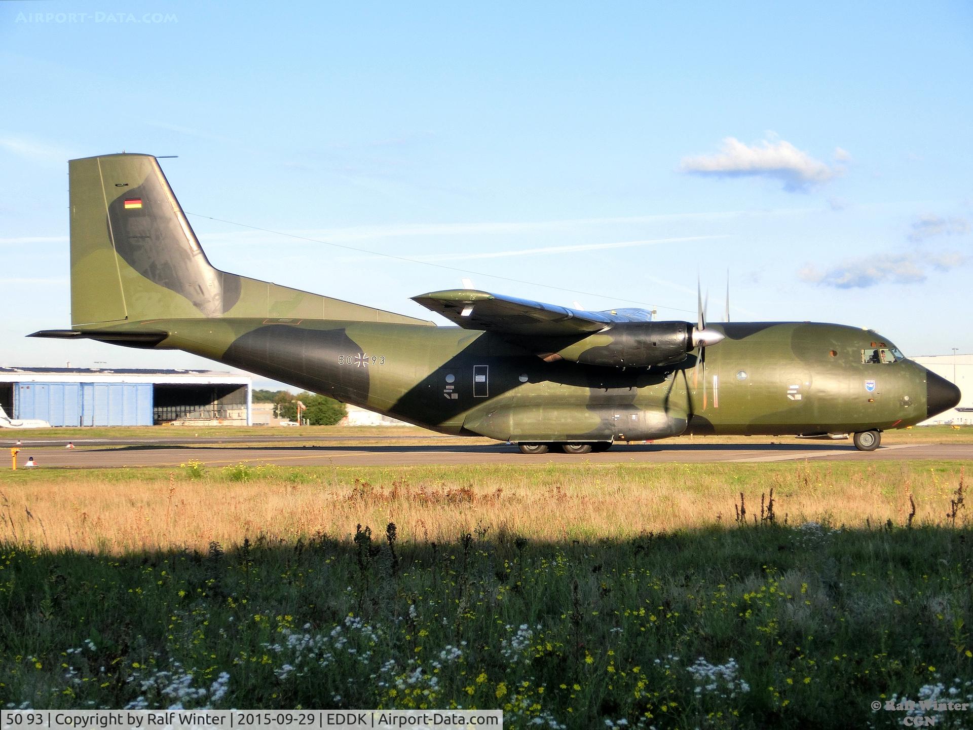 50 93, Transall C-160D C/N D130, Transall C-160D - GAF German Air Force - 50+93 - 29.09.2015 - CGN