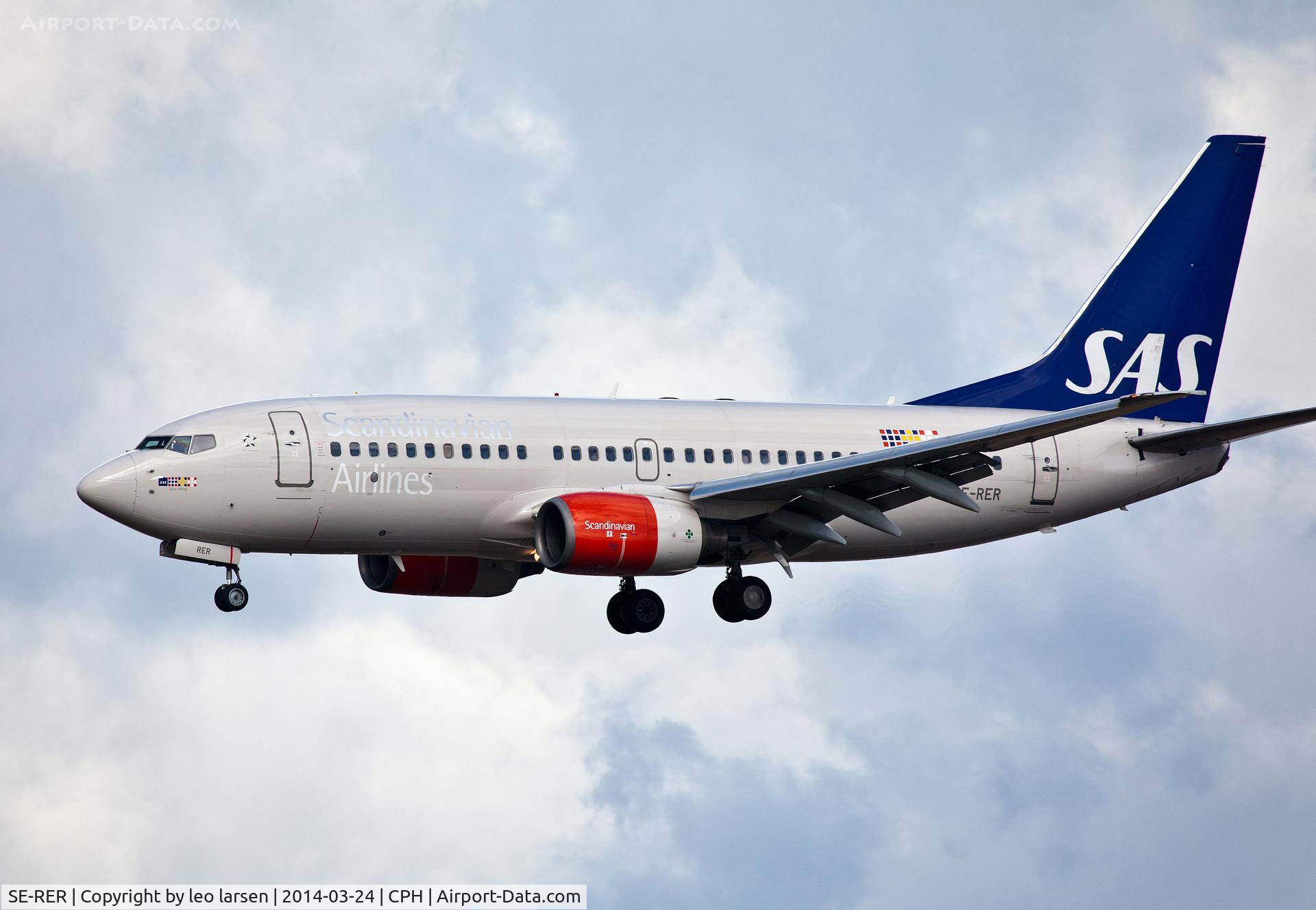 SE-RER, 2000 Boeing 737-7BX C/N 30736, Copenhagen 24.3.2014