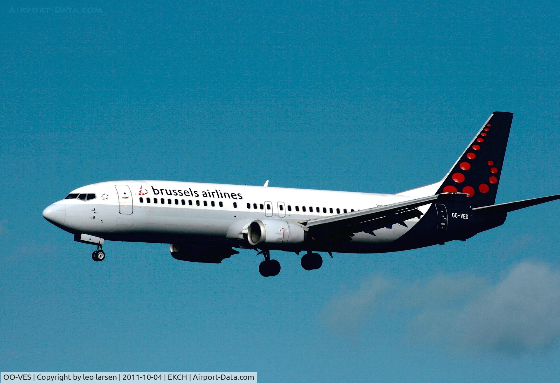 OO-VES, 1996 Boeing 737-43Q C/N 28493, Copenhagen 4.10.2011