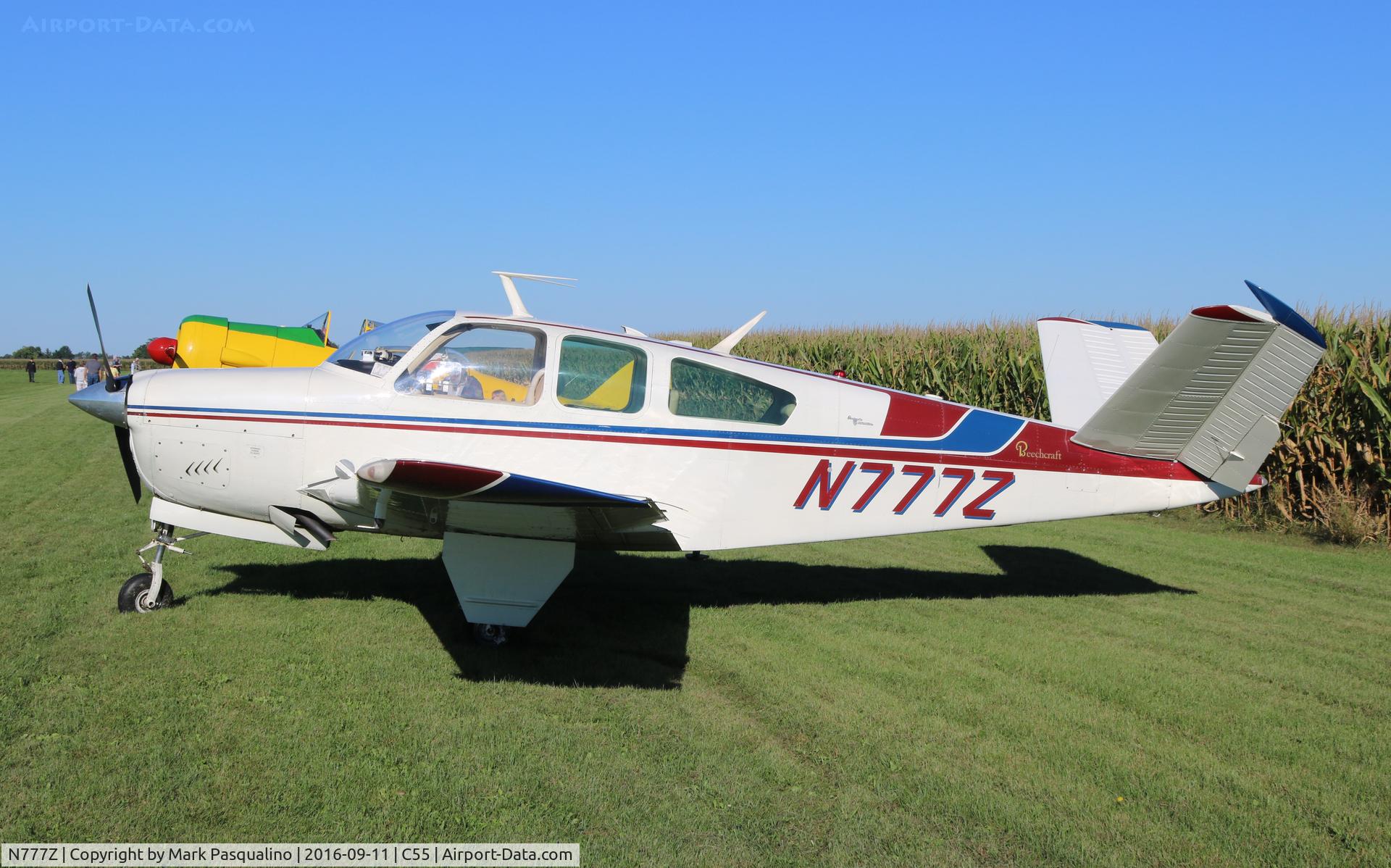 N777Z, 1964 Beech S35 Bonanza C/N D-7482, Beech S35
