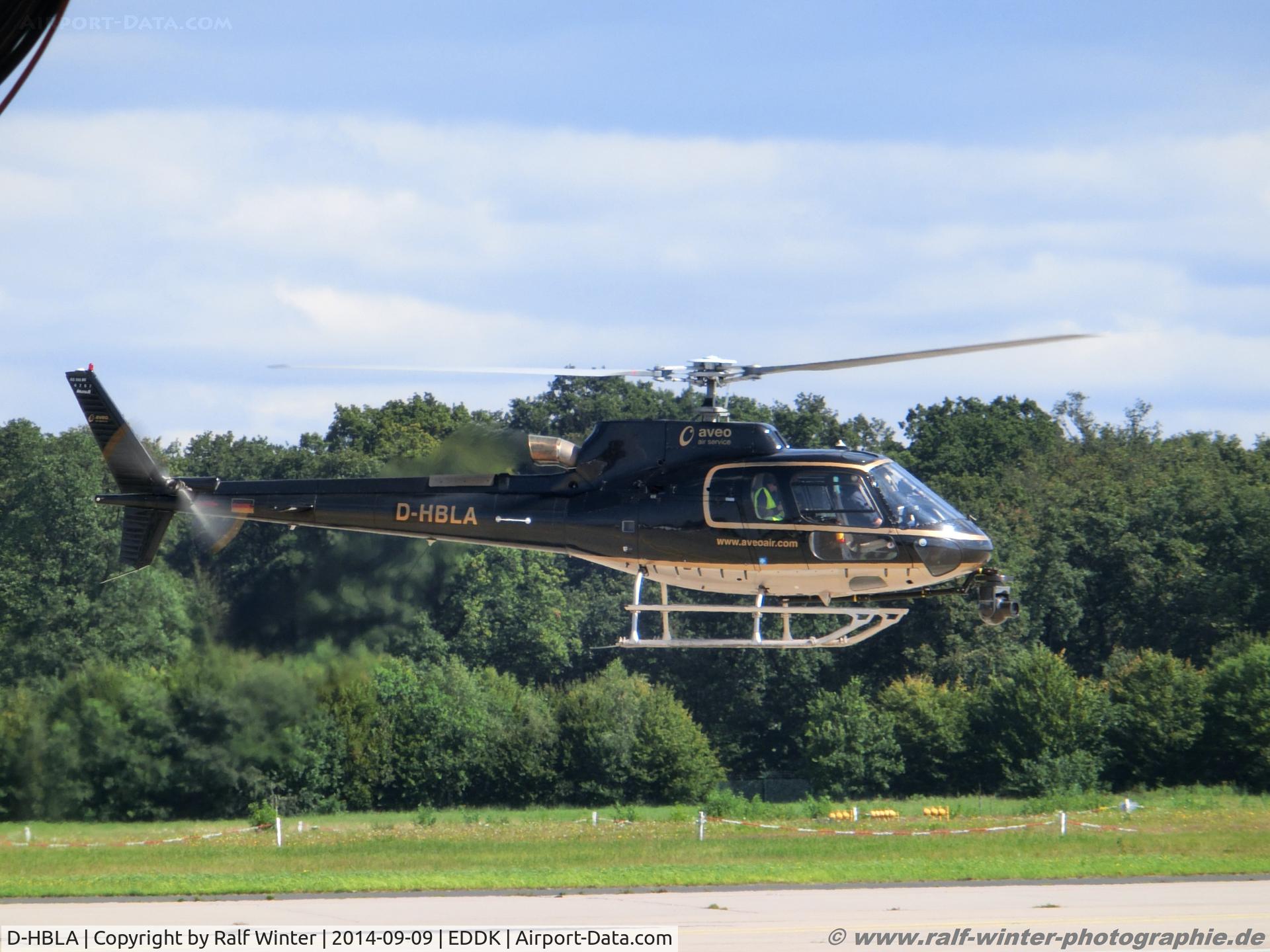 D-HBLA, Eurocopter AS-350B-3 Ecureuil Ecureuil C/N 4267, Eurocopter AS-350B3+ Ecureuil - Alex Metall GmbH ; AVEO Air Service - DHBLA - 09.2014 - CGN