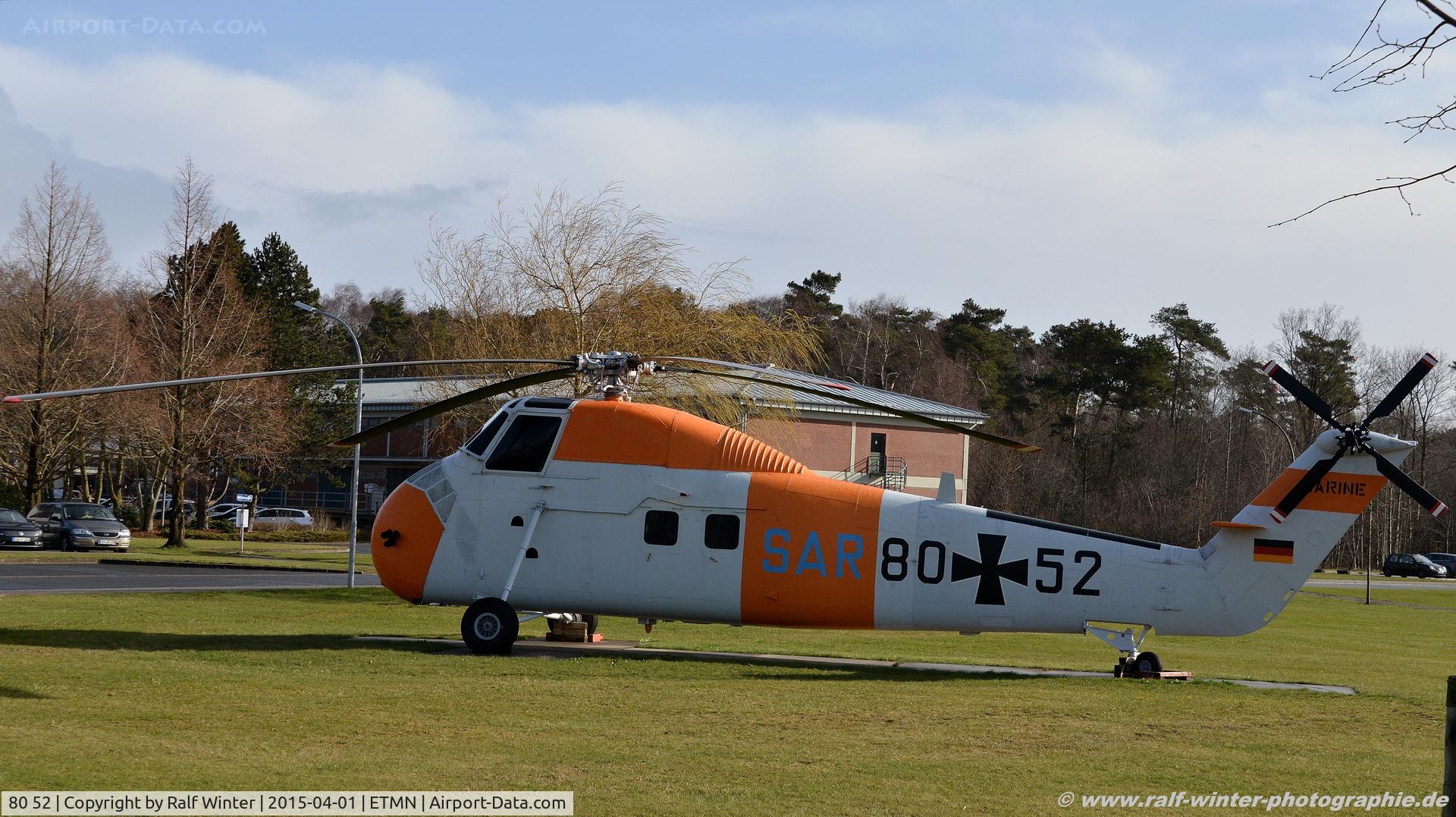 80 52, Sikorsky H-34G Choctaw C/N 58-1502, Sikorsky Aircraft Division H-34G - Marine SAR - 80+52 - 01.04.2015 - ETMN Nordholz