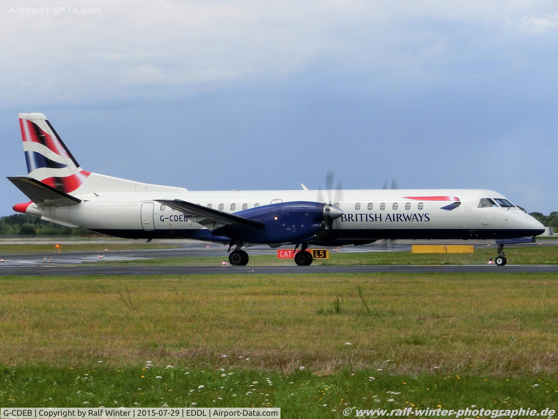 G-CDEB, 1996 Saab 2000 C/N 2000-036, Saab Scania 2000 - Eastern Airways col. British Airways - G-CDEB - 29.07.2015 - DUS