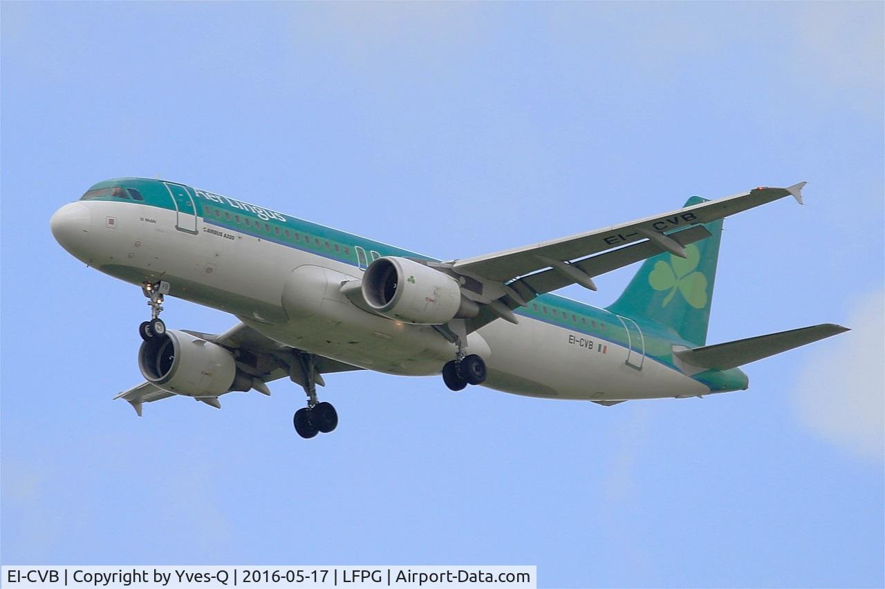 EI-CVB, 2000 Airbus A320-214 C/N 1394, Airbus A320-214, Short approach rwy 27R, Roissy Charles De Gaulle Airport (LFPG-CDG)
