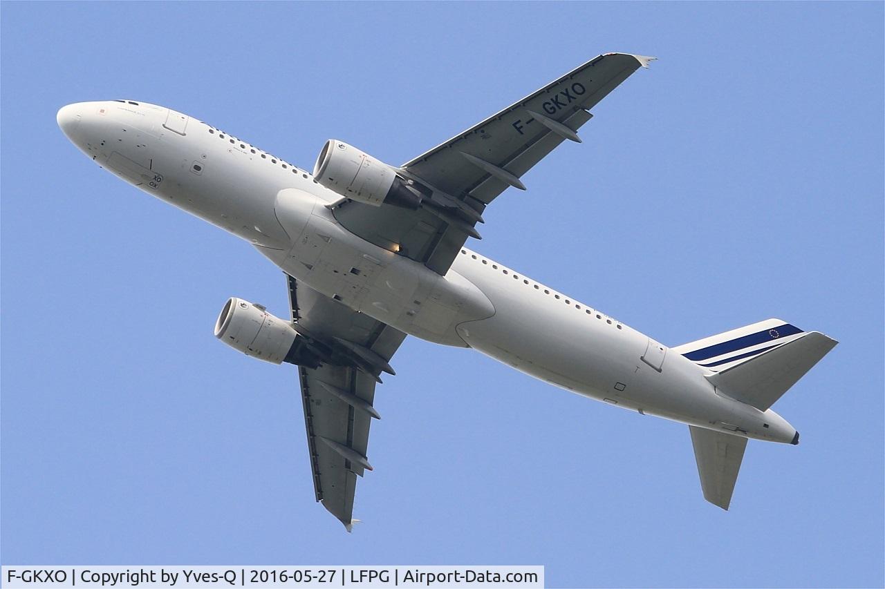 F-GKXO, 2008 Airbus A320-214 C/N 3420, Airbus A320-214, Take off rwy 27L, Roissy Charles De Gaulle airport (LFPG-CDG)