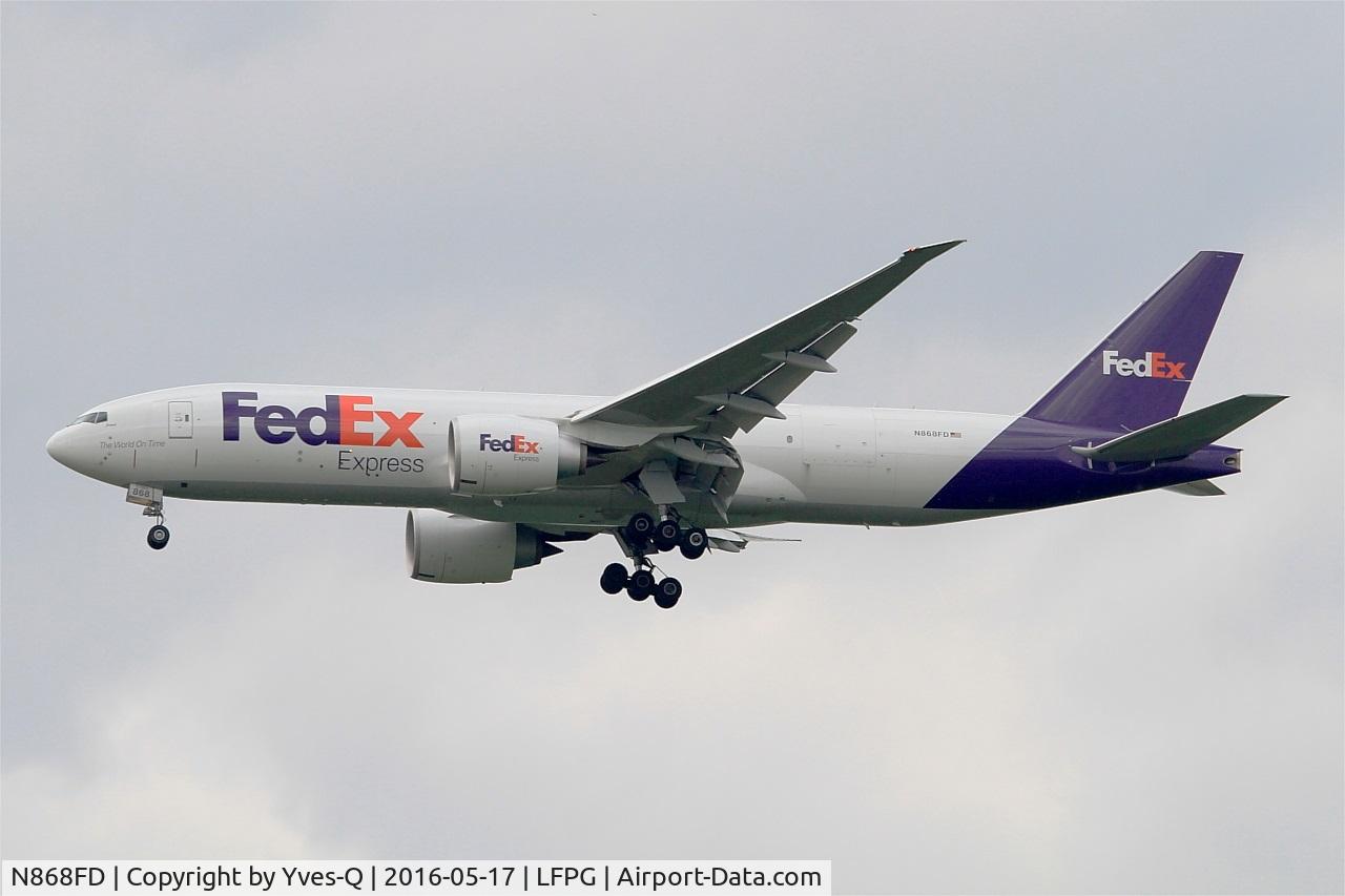 N868FD, 2015 Boeing 777-FS2 C/N 40674, Boeing 777-FS2, Short approach rwy 27R, Roissy Charles De Gaulle Airport (LFPG-CDG)