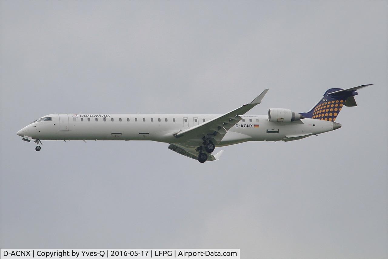 D-ACNX, 2011 Bombardier CRJ-900 NG (CL-600-2D24) C/N 15270, Canadair Regional Jet CRJ-900 NextGen, Short approach rwy 27R, Roissy Charles De Gaulle Airport (LFPG-CDG)