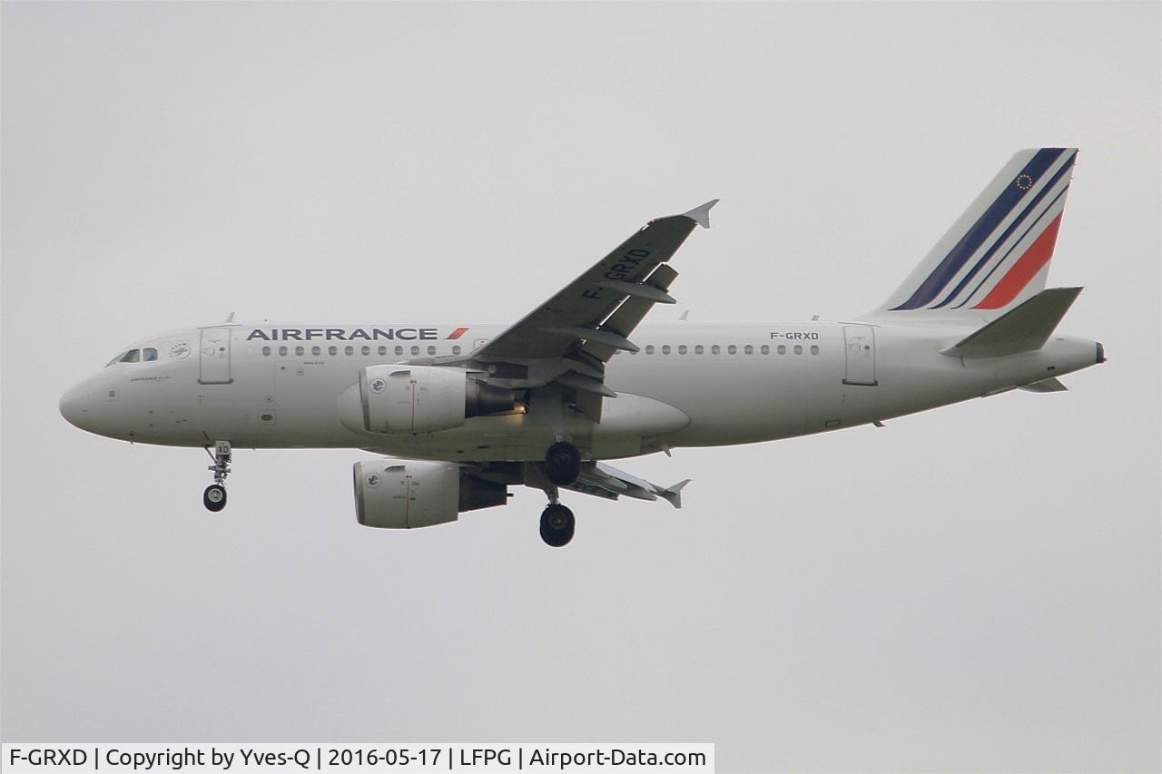 F-GRXD, 2002 Airbus A319-111 C/N 1699, Airbus A319-111, Short approach rwy 27R, Roissy Charles De Gaulle Airport (LFPG-CDG)