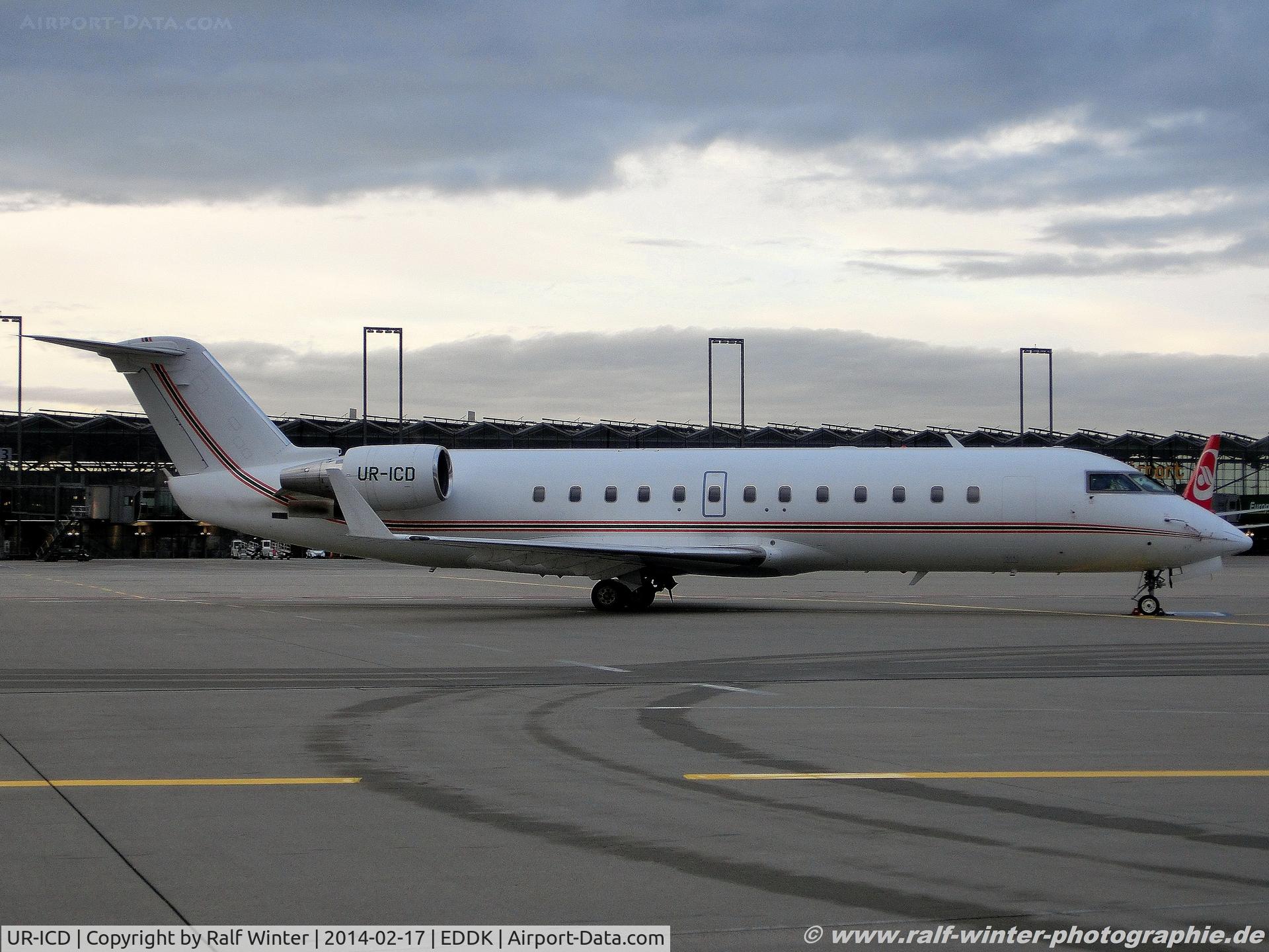 UR-ICD, 2007 Bombardier Challenger 850 (CL-600-2B19) C/N 8072, Canadair CL-600-2B19 Challenger 850 - ISD Avia - UR-ICD - 17.02.2014 - CGN