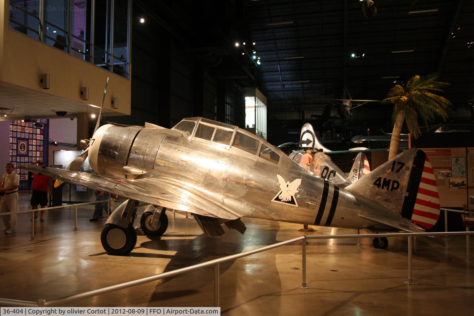 36-404, 1936 Seversky P-35 C/N 95, the beautiful and dark USAF museum