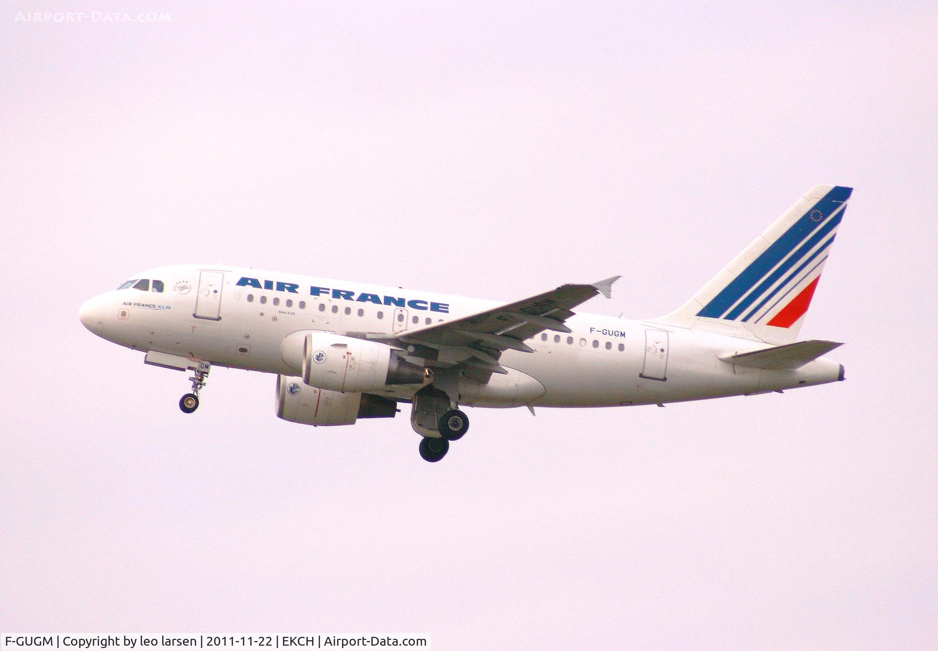 F-GUGM, 2006 Airbus A318-111 C/N 2750, Copenhagen 22.11.2011