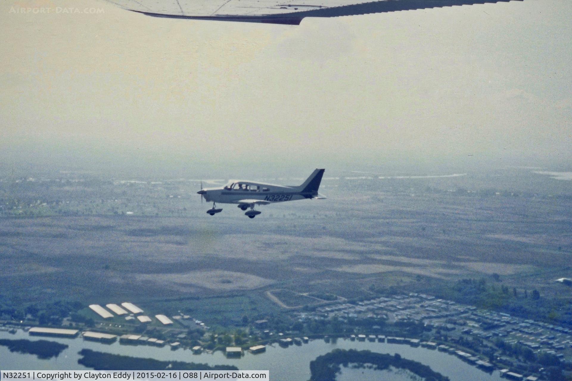 N32251, 1974 Piper PA-28-151 C/N 28-7515104, Over the delta in California 1980's?