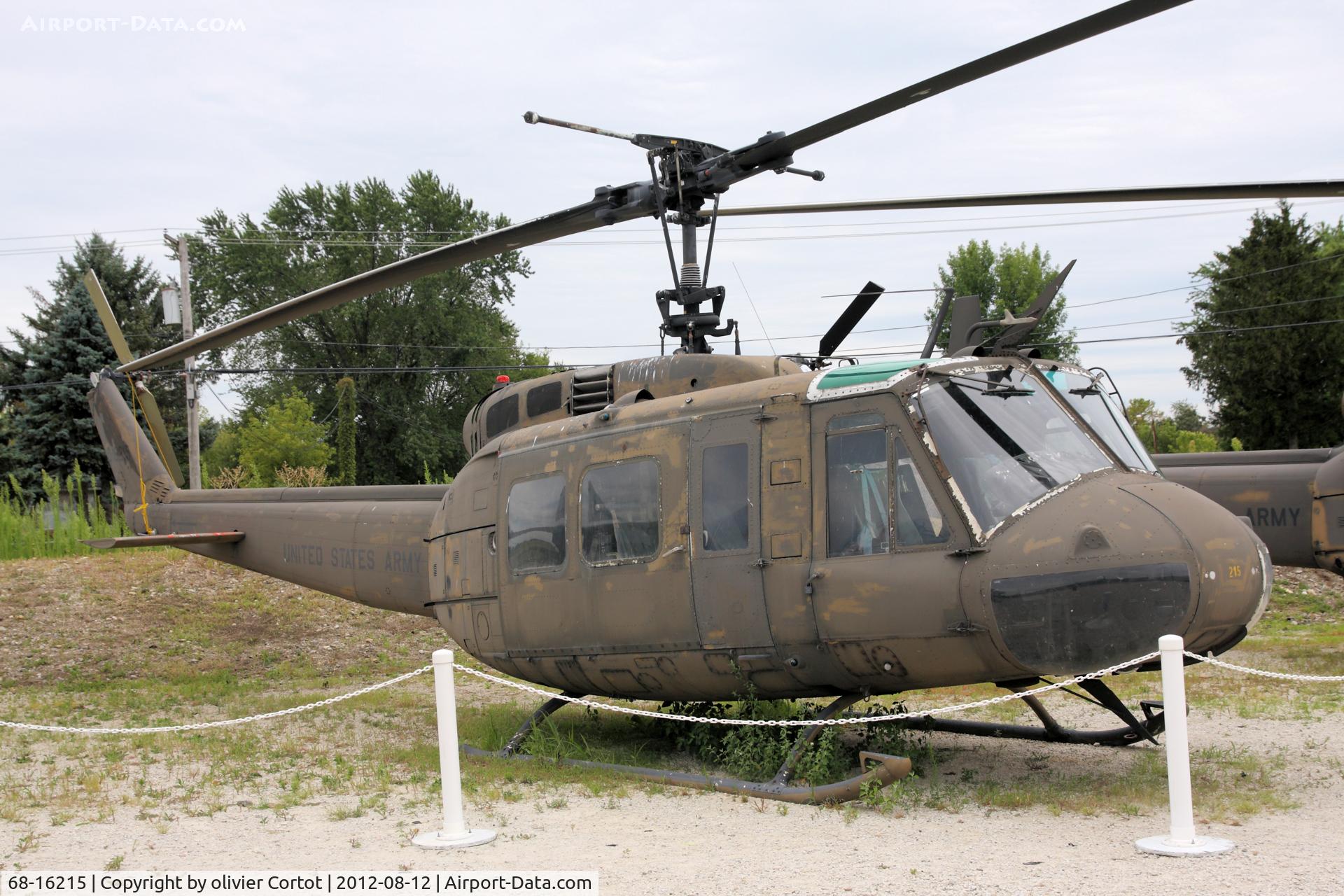 68-16215, 1968 Bell UH-1H Iroquois C/N 10874, bad weather effects on this Huey