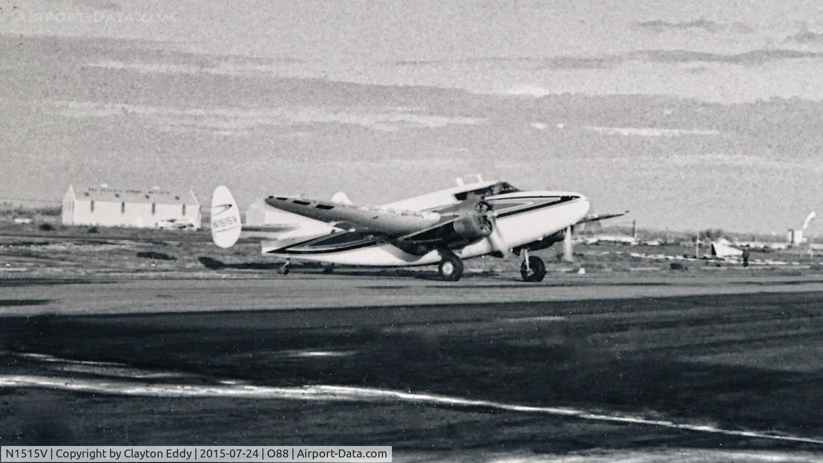 N1515V, 1941 Lockheed 18-08 C/N 2111, Old Rio Vista Airport 1970's?