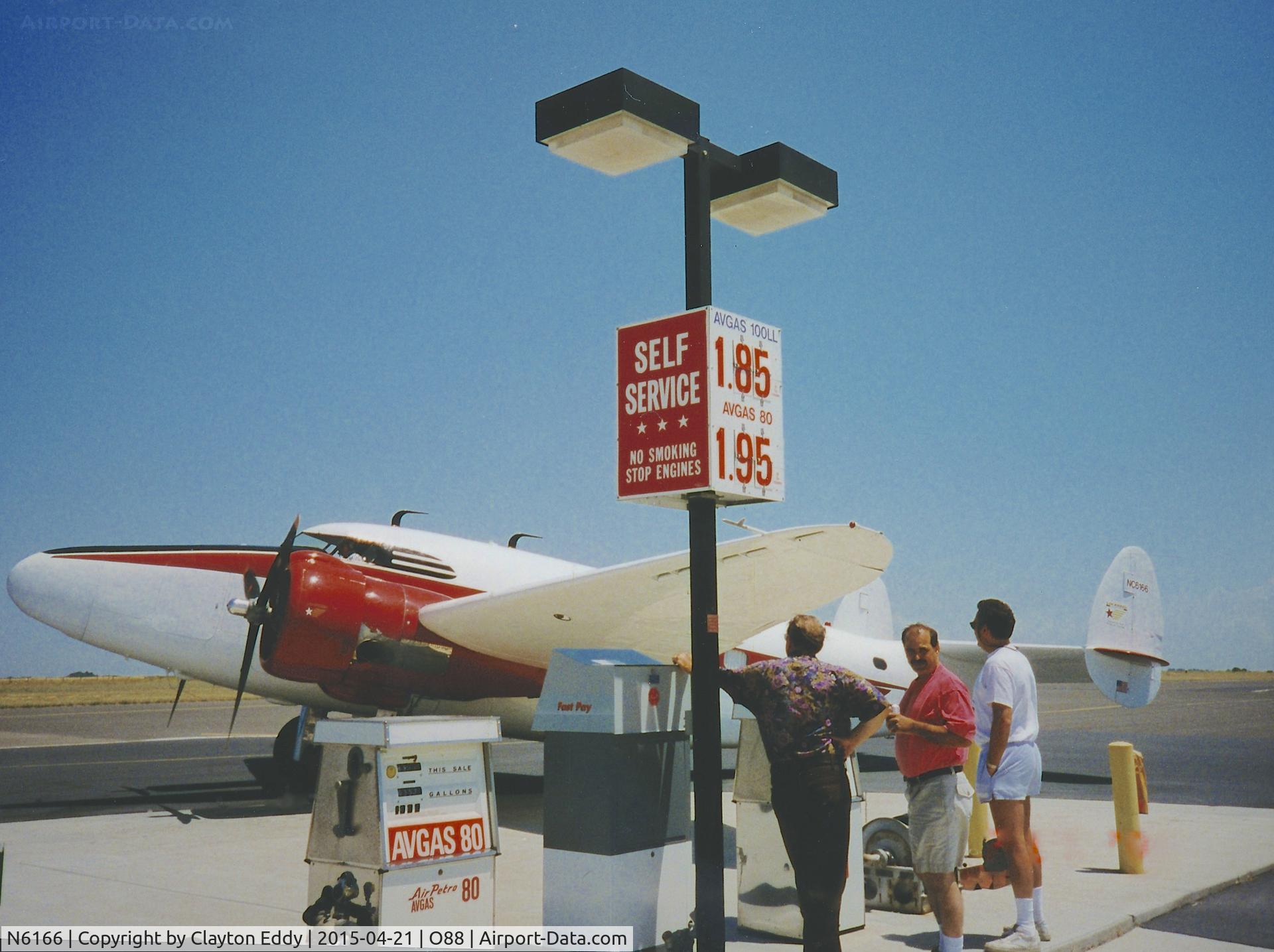 N6166, 1942 Lockheed 18-56 (C-60A-5-LO) Lodestar C/N 18-2322, Old Rio Vista Airport 1970's?