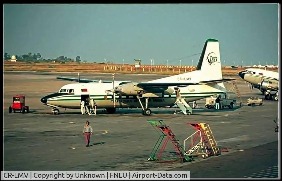 CR-LMV, 1968 Fokker F-27-200 Friendship C/N 10359, Former first owner DTA, TAAG, the Angola Airlines