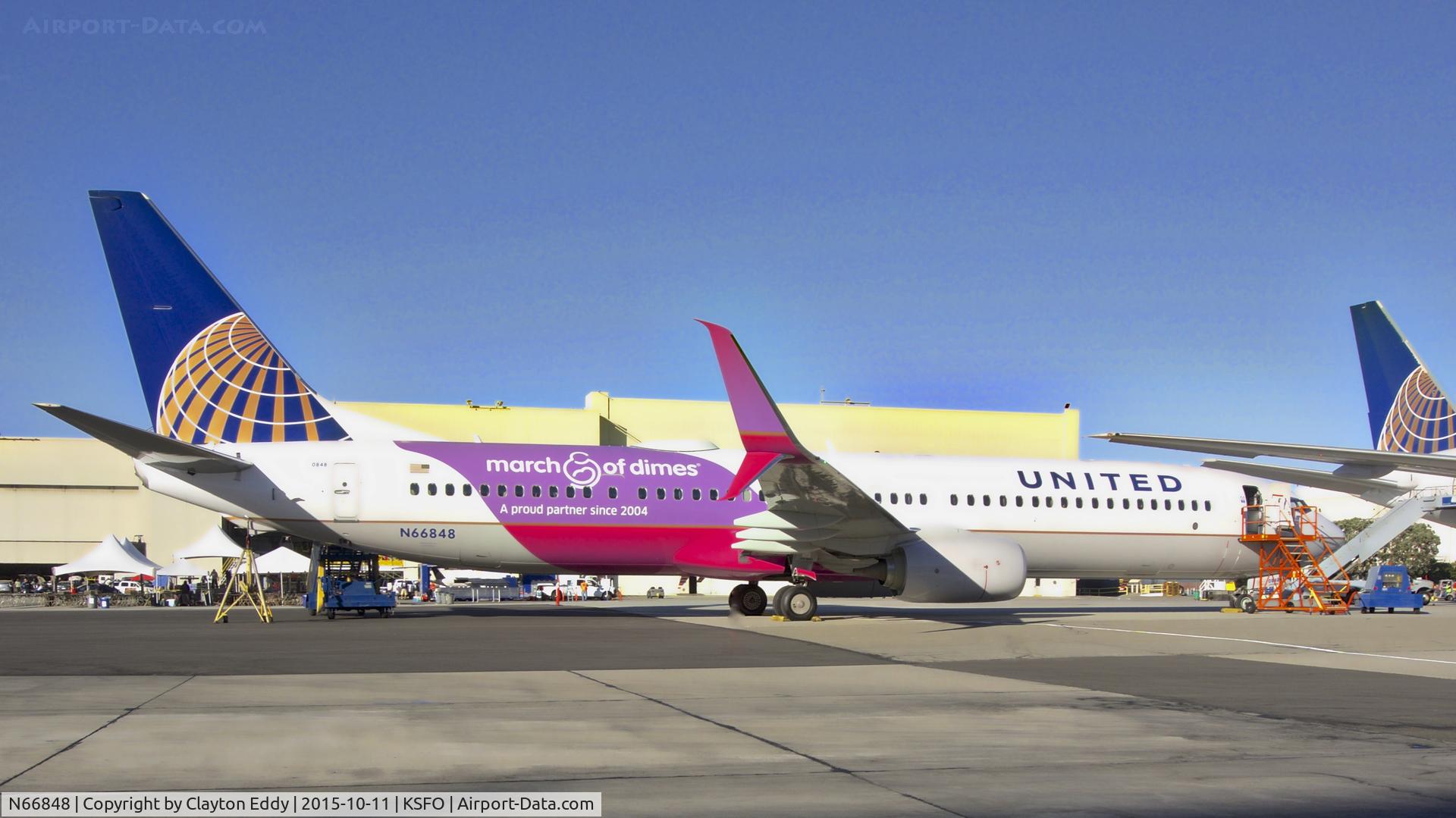 N66848, 2015 Boeing 737-924/ER C/N 42188, United Family day at SFO. 2015.