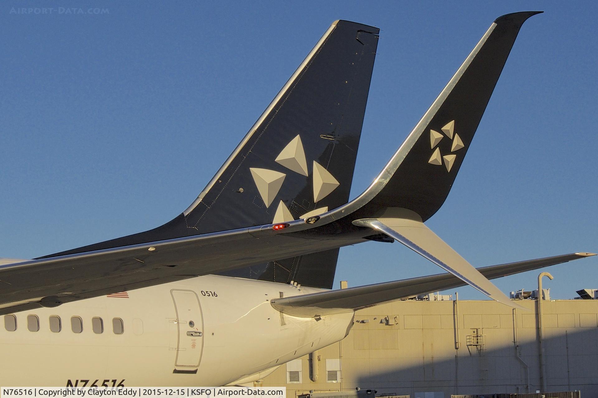 N76516, 2008 Boeing 737-824 C/N 37096, SFO 2015