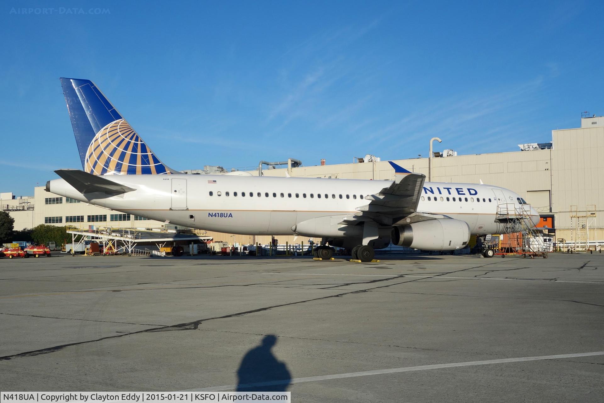 N418UA, 1994 Airbus A320-232 C/N 485, SFO 2015