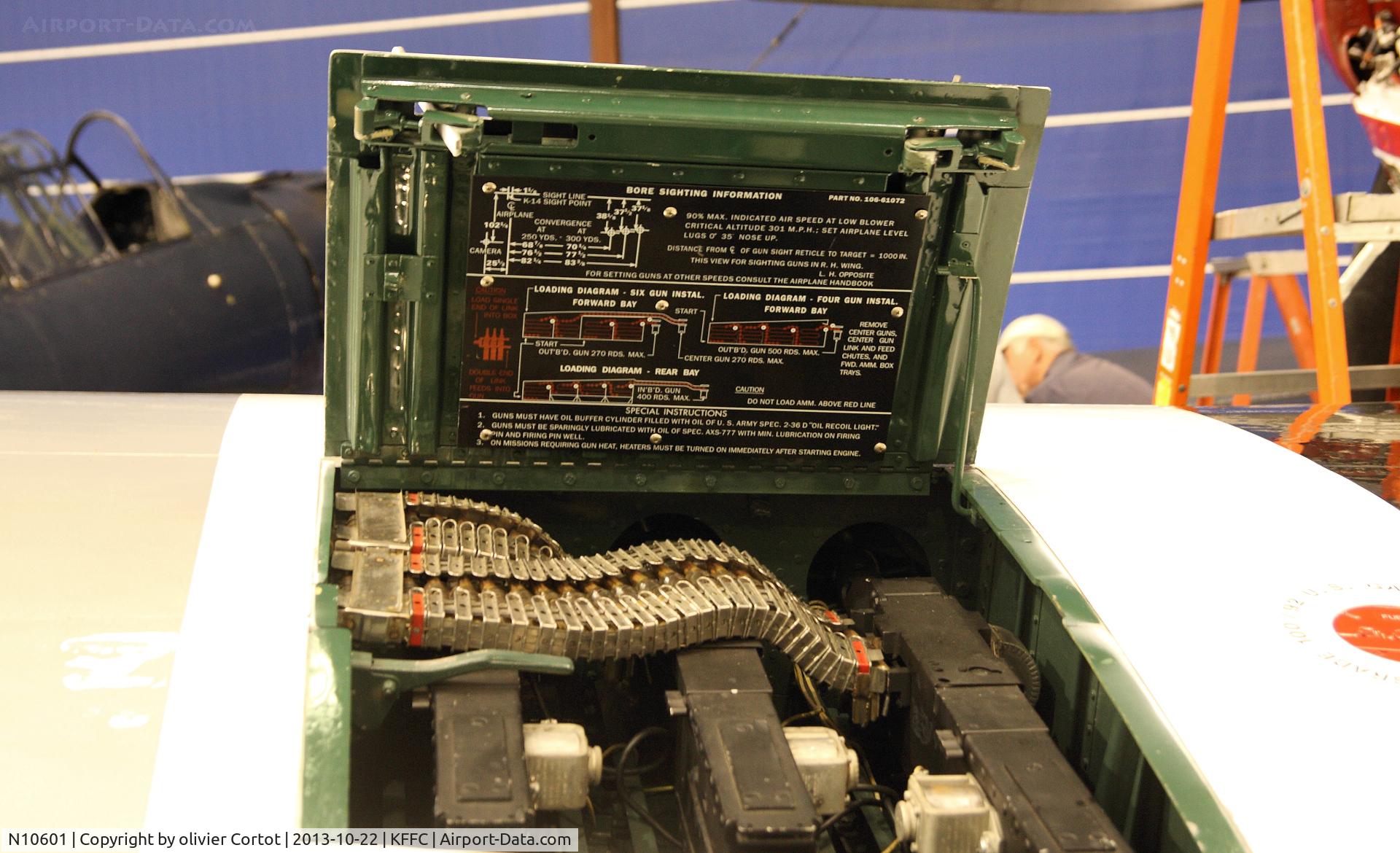 N10601, 1944 North American P-51D Mustang C/N 122-40383, left wing gun bay