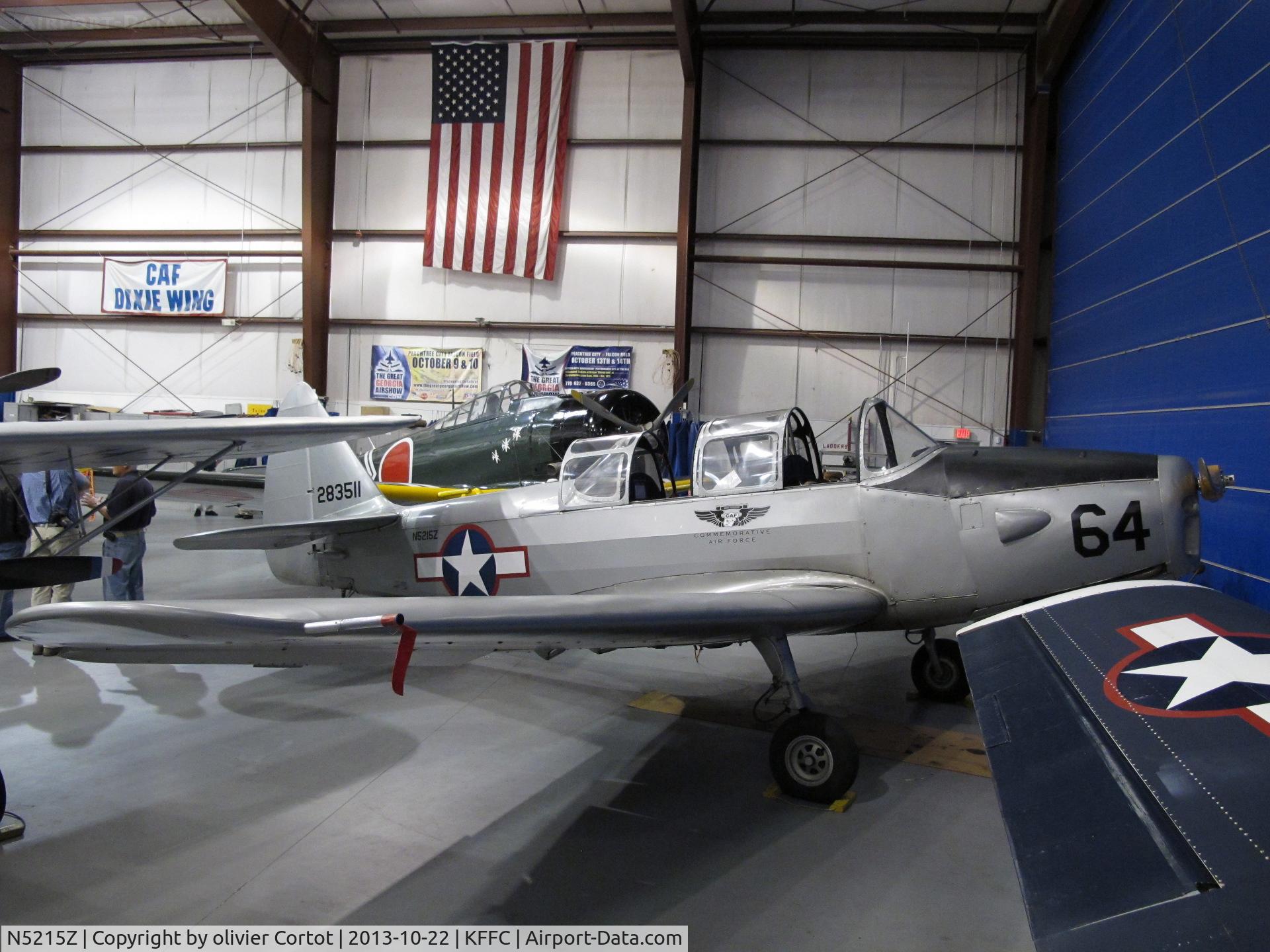 N5215Z, 1942 Fairchild M-62A C/N T43-7098, CAF hangar