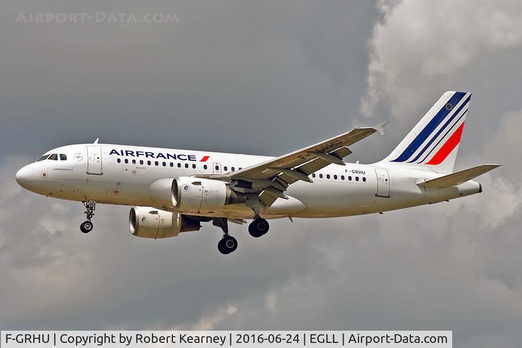 F-GRHU, 2001 Airbus A319-111 C/N 1471, Arriving 27L