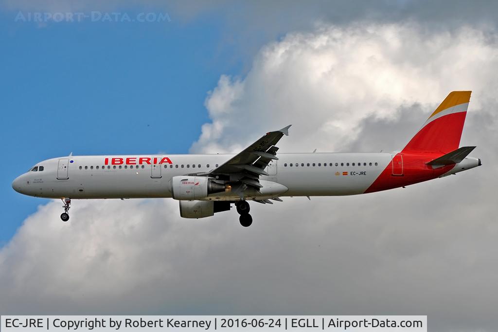 EC-JRE, 2006 Airbus A321-211 C/N 2756, Arriving 27L