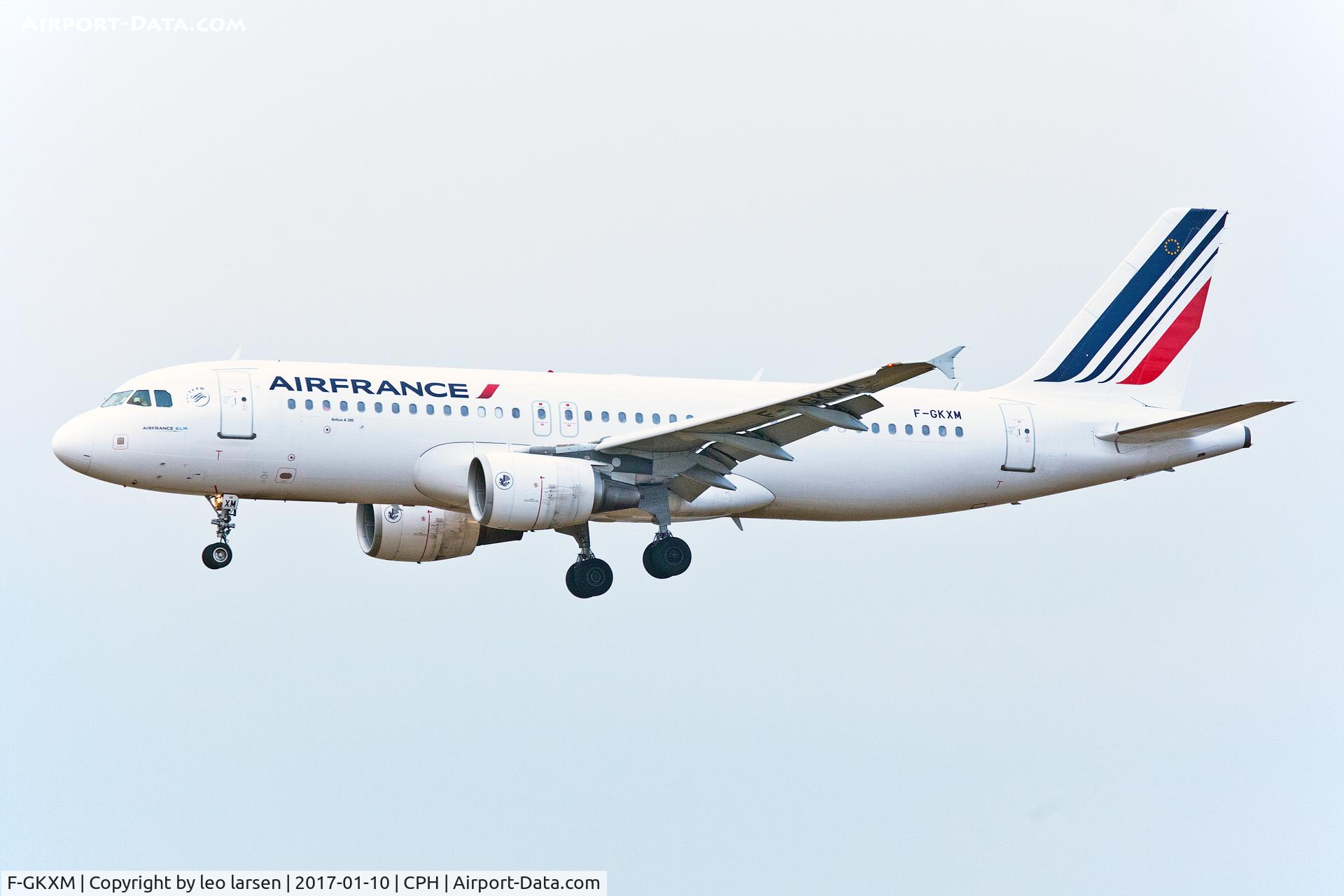 F-GKXM, 2006 Airbus A320-214 C/N 2721, Copenhagen 10.1.2017